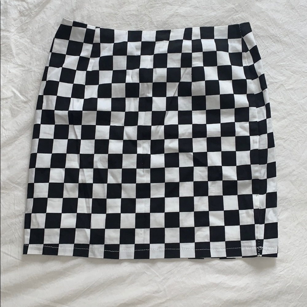 Checkered skirt